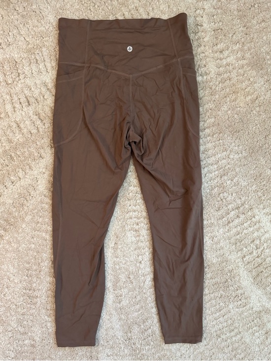Pants - Halara brown 7/8 leggings with side pockets NWOT size M